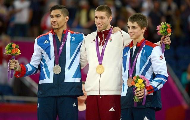 London 2012 Olimpia lólengés bajnoka és érmesei - Berki, Smith, Whitlock