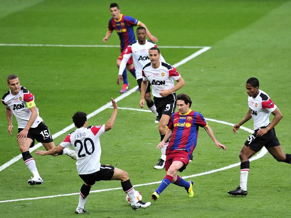 A Manchester United 2009-ben és 2011-ben is elbukta a BL-döntőt a Barcelona ellen (Fotó: AFP)