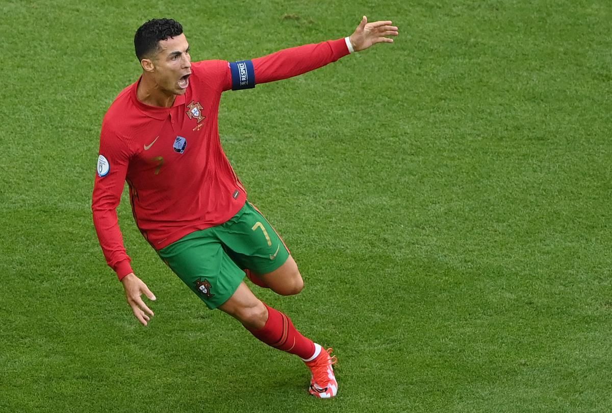 Cristiano Ronaldo szerzett vezetést a portugáloknak (Fotó: Árvai Károly)