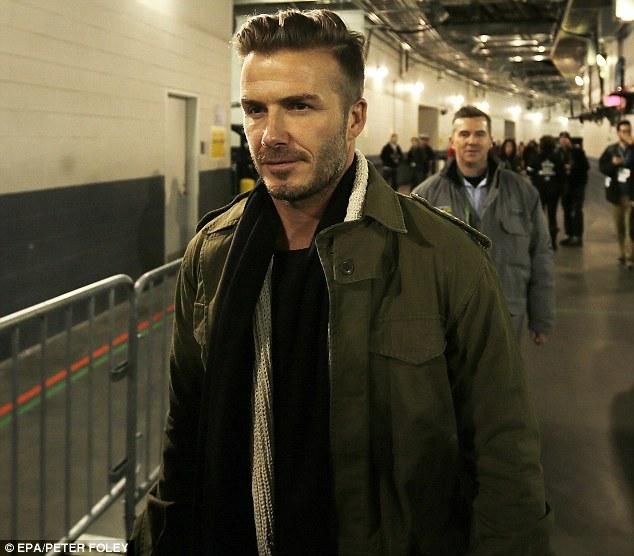 Beckham üzleti ügyben is járt Amerikában (forrás: Daily Mail)