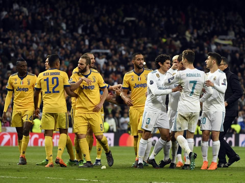 Óriási balhé a Juventus–Real Madrid meccsen, pengeélen táncolt Zidane csapata (Fotó: AFP)