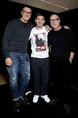 Gabbana, Messi és Dolce (Fotó: gazzetta.it)