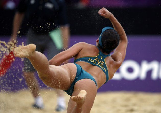 Becchara Palmer ausztrál strandröplabdázó (Fotó: Carla Thorpe, Yahoo! Sports)