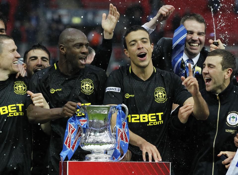 A Wigan 2013-ban FA-kupát nyert – és kiesett a Premier League-ből... (Fotó: AFP)