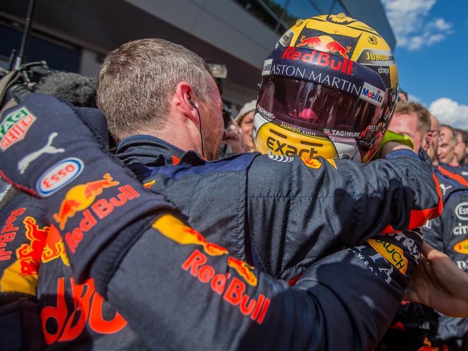 Nagy volt az öröm – először nyert hazai pályán a Red Bull (Fotó: AFP)