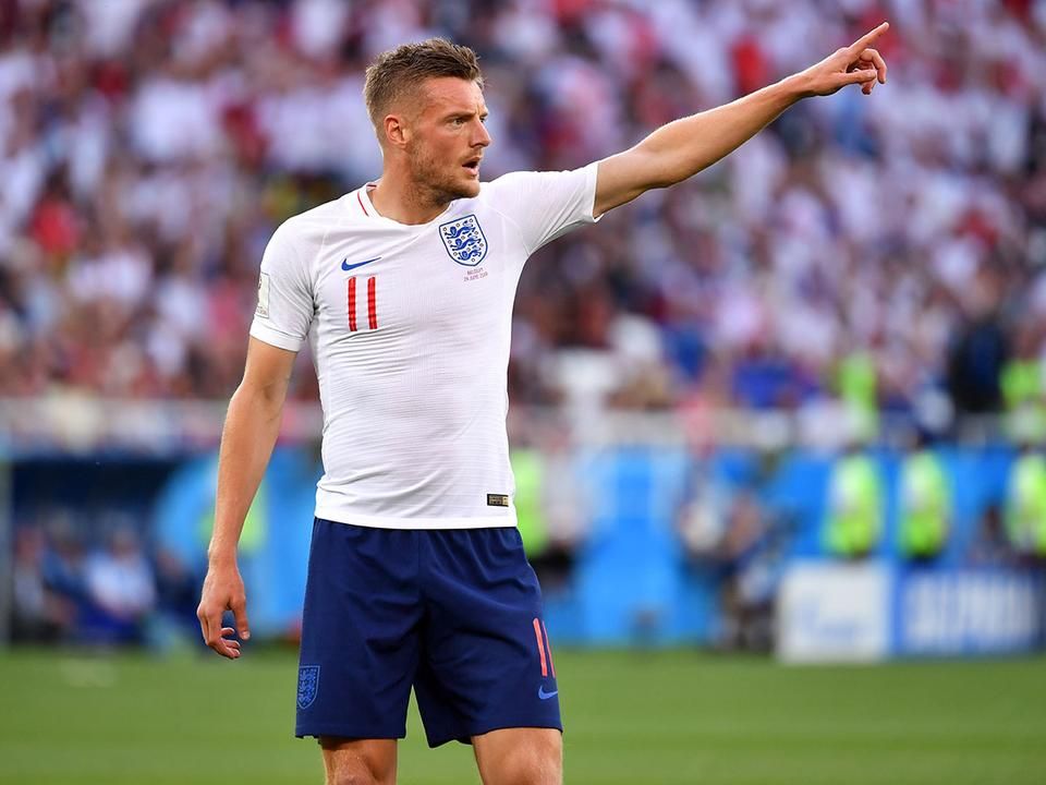 Jamie Vardy az angol válogatottba is beverekedte magát (Fotó: AFP)