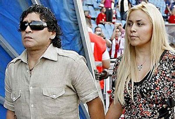 Maradona és Veronica Ojeda (forrás: latercera.com)