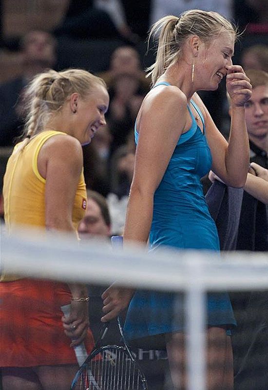 Caroline Wozniacki és Marija Sarapova New Yorkban (Fotó: Action Images)