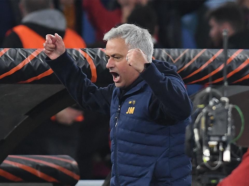 Mourinho öröme (Fotó: Getty Images)