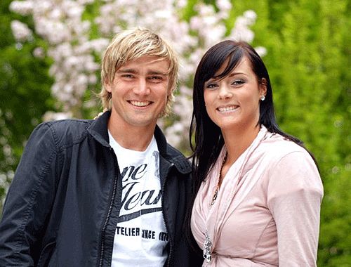 Marcel Schmelzer és párja, Anika (Fotó: Bild.de)