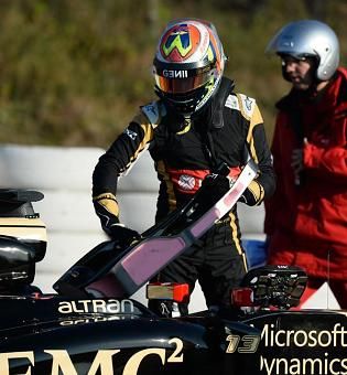 Maldonado és a lerobbant Lotus