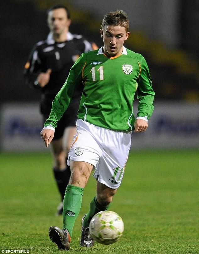 Anton Rodgers egy Magyarország elleni U17-es mérkőzésen Dublinban (Forrás: dailymail.co.uk)