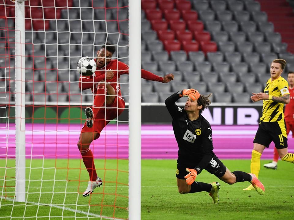 Tolisso közvetlen közelről megszerzi a Bayern első gólját (Fotó: AFP)