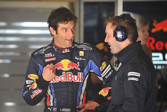 Webber (balra) másodszor volt gyorsabb az időmérőn Vettelnél (Fotó: Action Images)