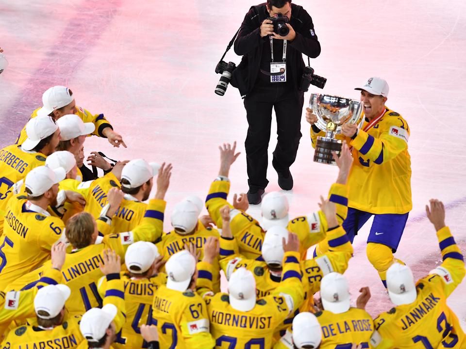 Svéd öröm a köbön (Fotó: AFP)