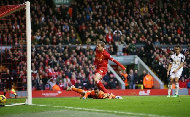 Henderson találatával nyert a Liverpool (Fotó: Action Images)