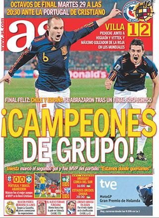 Az AS így ünnepelte a spanyol csoportgyőzelmet