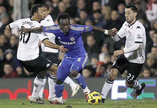 Essienék a hajrá után még az egy pontnak is örülhettek a Craven Cottage-on (fotó: Action Images)