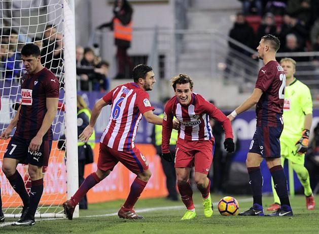 Antoine Griezmann október 2. óta először szerzett gólt a spanyol bajnokságban (Fotó: AFP)