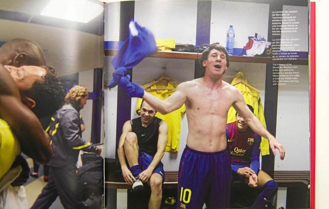 Győzelem után Messi az öltözőben is vezér tud lenni (Forrás: Marca)