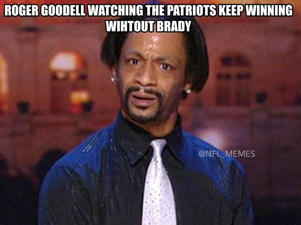 A Patriots a fél meccset a 3. számú irányítóval játszotta, de még így is nyert (Fotó: NFL Memes)