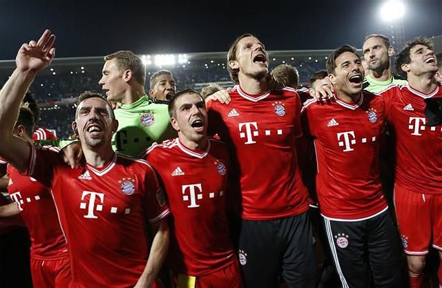 2013-ban a világ legjobb labdarúgó klubcsapata: az FC Bayern München (Fotó: Reuters)