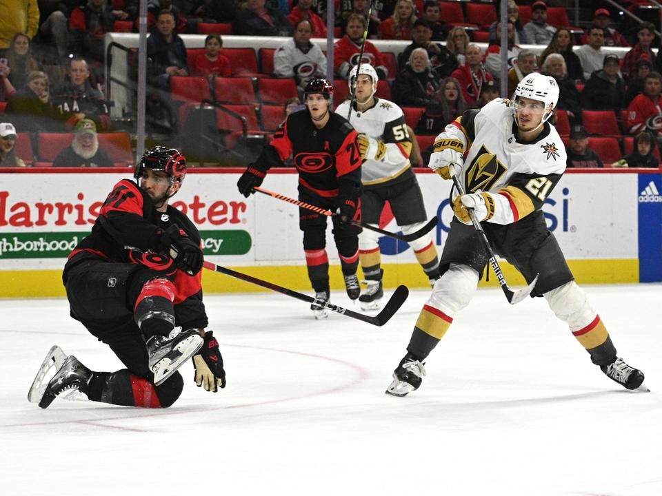 A Vegas Golden Knights simán nyert a Carolina Hurricanes ellen (Fotó: Getty Images)