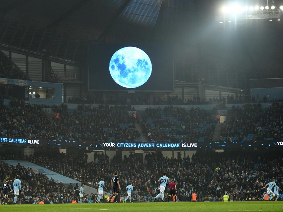 Eljött a kék hold ideje a Premier League-ben: a Manchester City imponáló játékkal iskolázza le eddig a mezőnyt (Fotó: AFP)