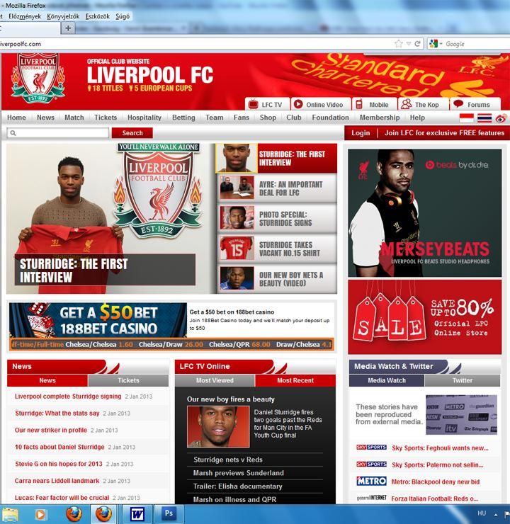 Úgy látszik, tényleg fontos ügyként kezelték Liverpoolban Sturridge érkezését (Forrás: liverpoolfc.com)
