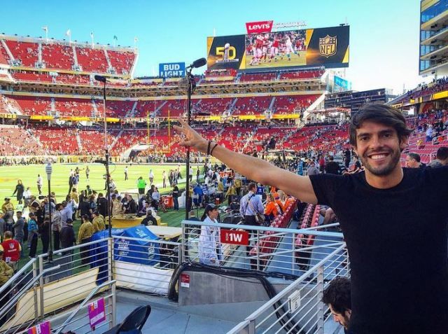 Kaká is mosolygósan pózolt a Levi’s Stadionban (Forrás: Instagram)