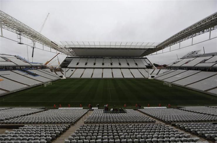 Az épülő stadion belülről (Fotó: Reuters)