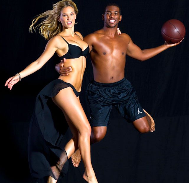 Bar Refaeli és Chris Paul (Fotó: Sports Illustrated)