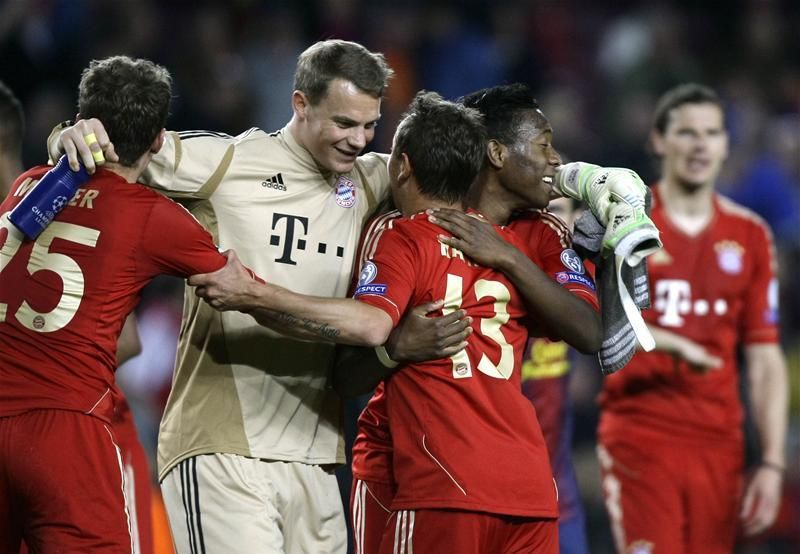 2013-ban a Bayern lemosta a Barcelonát az elődöntőben (Fotó: Reuters)