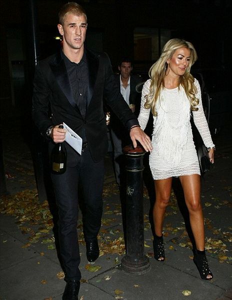 Joe Hart és Kimberley Crew (forrás: dailymail.co.uk)