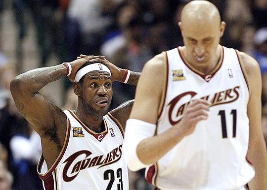 LeBron James (balra) és Zydrunas Ilgaukas (jobbra) vezették sikerre a Clevelandet (fotó: Action Images)