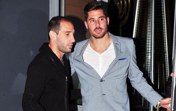 Javi Garcia és Zabaleta is megjelent a koncerten (Forrás: Daily Mail)