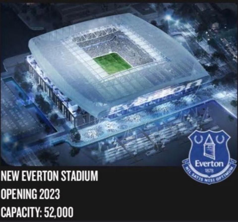 Az Everton új stadionja (Fotó: thesun.co.uk)