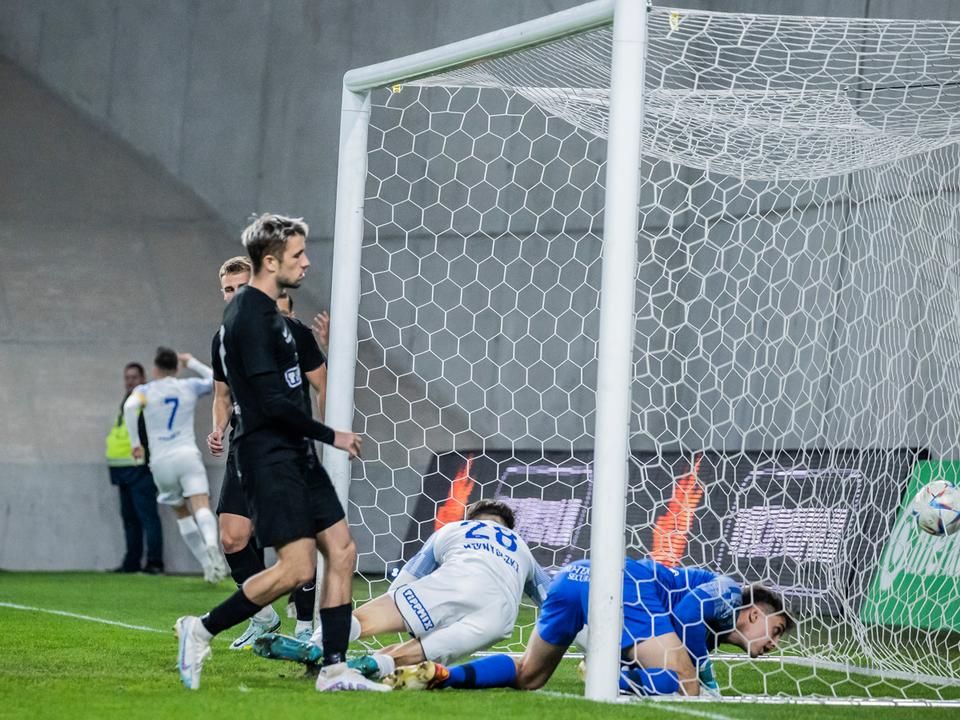 Az MTK Miknyóczki révén már a 16. másodpercben a kapuba talált a Soroksár elleni meccsen (Fotó: Koncz Márton)
