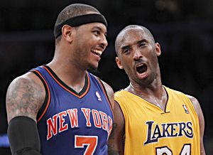 Carmelo Anthony és Kobe Bryant csatáját utóbbi nyerte meg