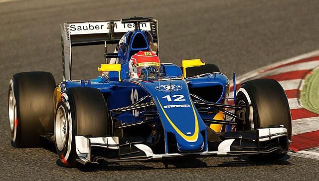 A Sauber-Ferrari és Felipe Nasr az élen