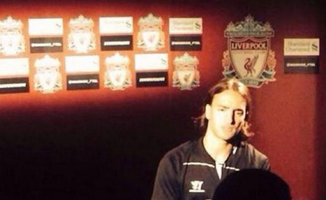 Lazar Markovics hétfőn már a Liverpool hivatalos televíziós csatornájának nyilatkozott (Fotó: Facebook/Lazar Markovic)