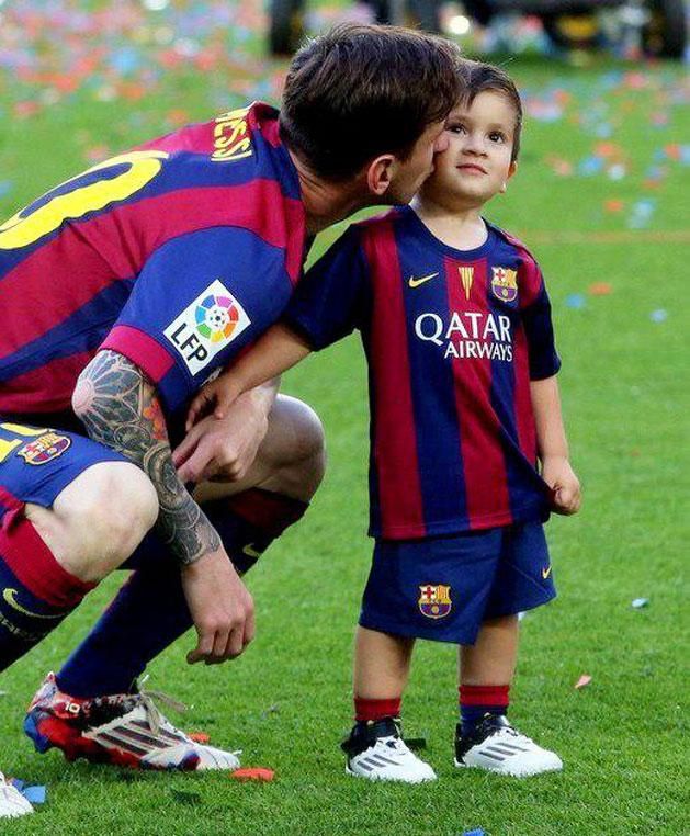 Messi és kisfia