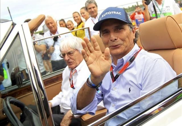 Bernie Ecclestone és Nelson Piquet a Rolls-Royce-ban (Fotó: Facebook)