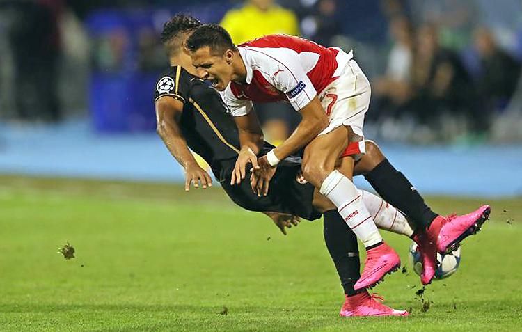 Alexis Sánchez és az Arsenal ellenben elbukott Zágrábban