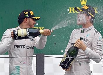 Rosberg 29 rajtelsőséget szerzett 
Hamilton csapattársaként (Fotó: AFP, 2016)