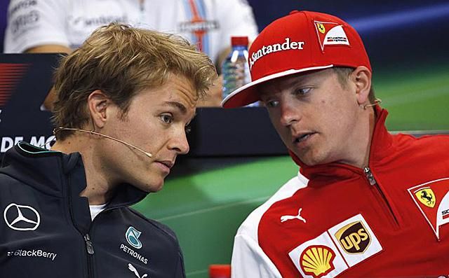 Räikkönen szerint a Ferrarival az idén nem szállnak versenybe Rosbergékkel (Fotó: Action Images, archív)