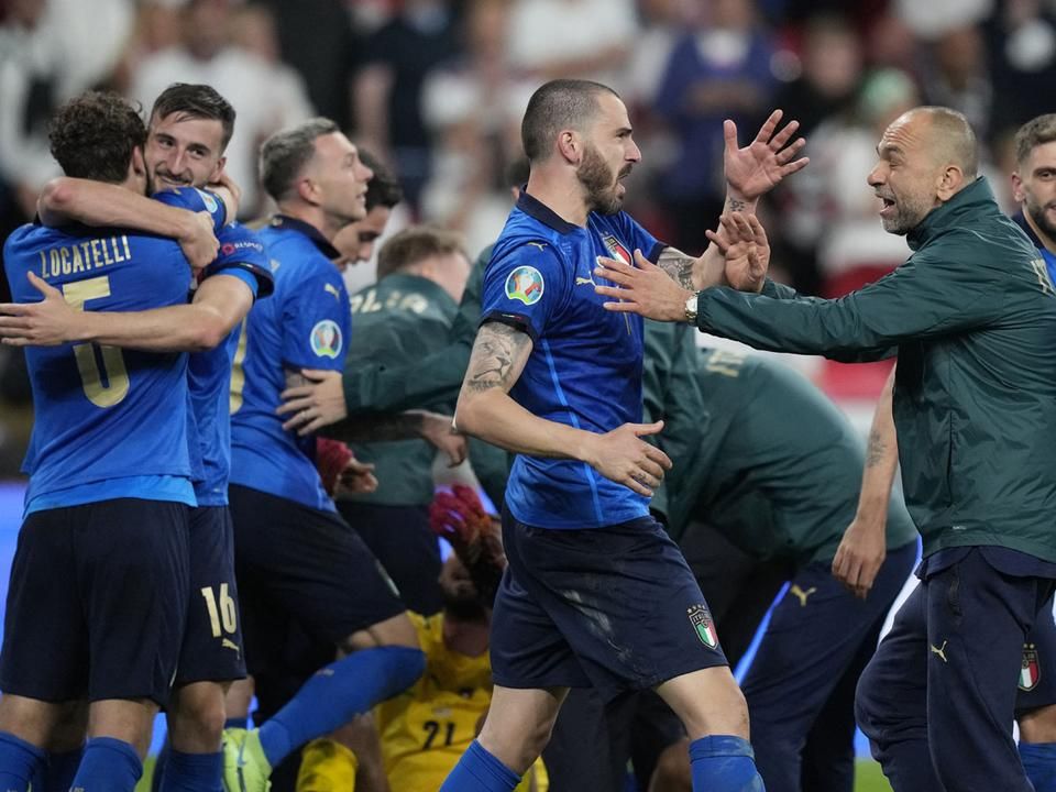 Másodszor lett Európa-bajnok az olasz válogatott (Fotó: AFP) – A KÉPRE KATTINTVA  GALÉRIA NYÍLIK