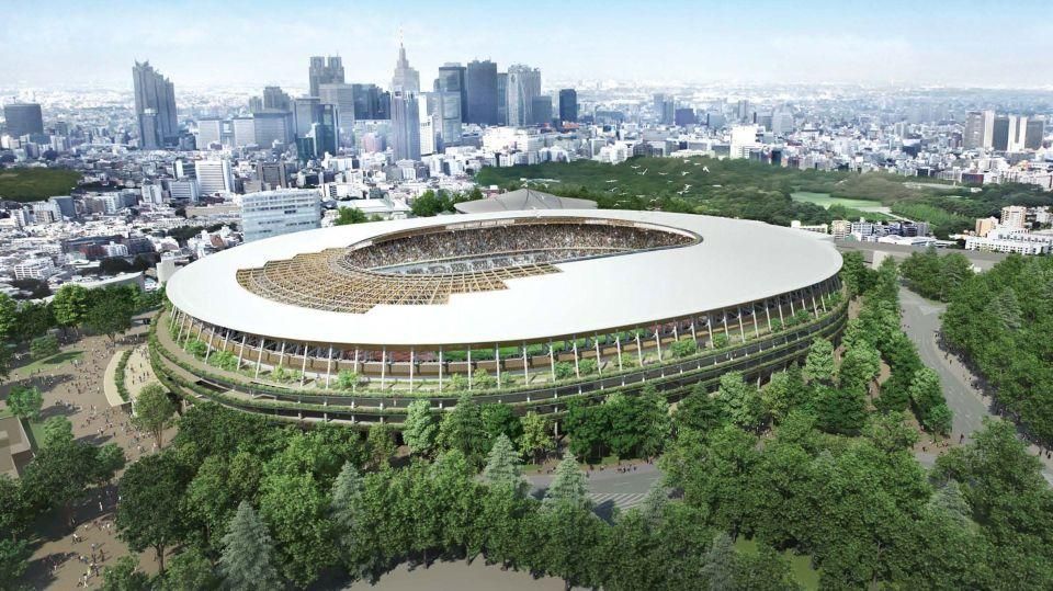 Japán új Nemzeti Stadionja (Fotó: thesun.co.uk)