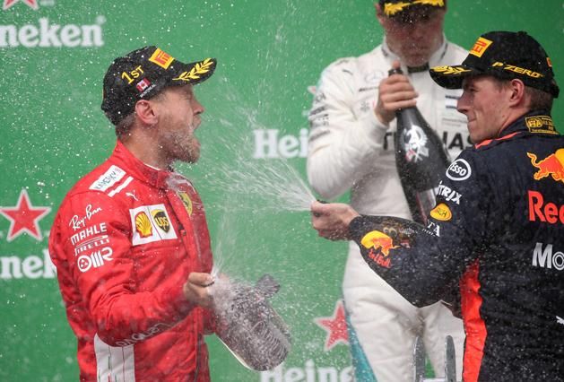 Vettel pályafutása 50. futamgyőzelmét aratta Kanadában (Fotó: AFP)