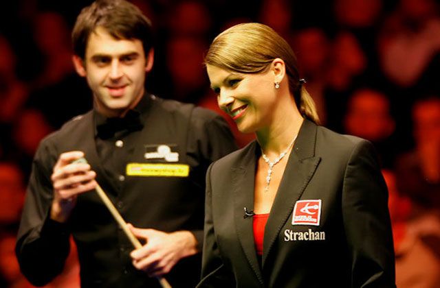 Michaela Tabb és Ronnie O’Sullivan (Forrás: worldsnooker.com)